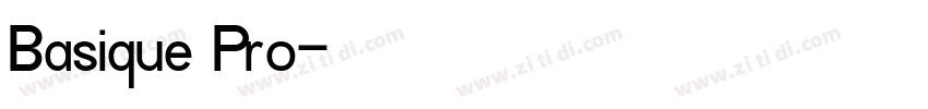 Basique Pro字体转换